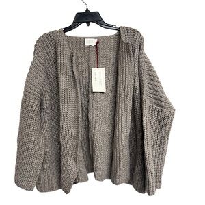 New Poles Maison‎ Montagut Knit Long Sleeve Wool Blend Cardigan